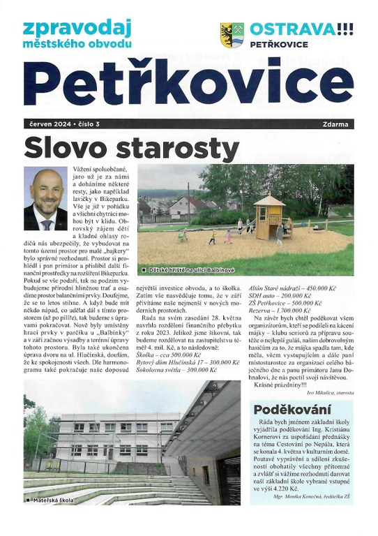 Petřkovický zpravodaj - červen 2024