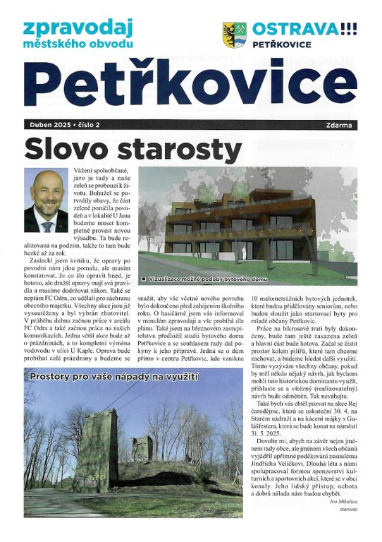 Petřkovický zpravodaj - duben 2025