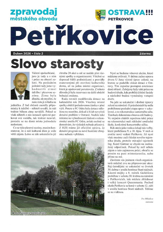 Petřkovický zpravodaj - duben 2026