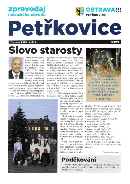 Petřkovický zpravodaj - prosinec 2025