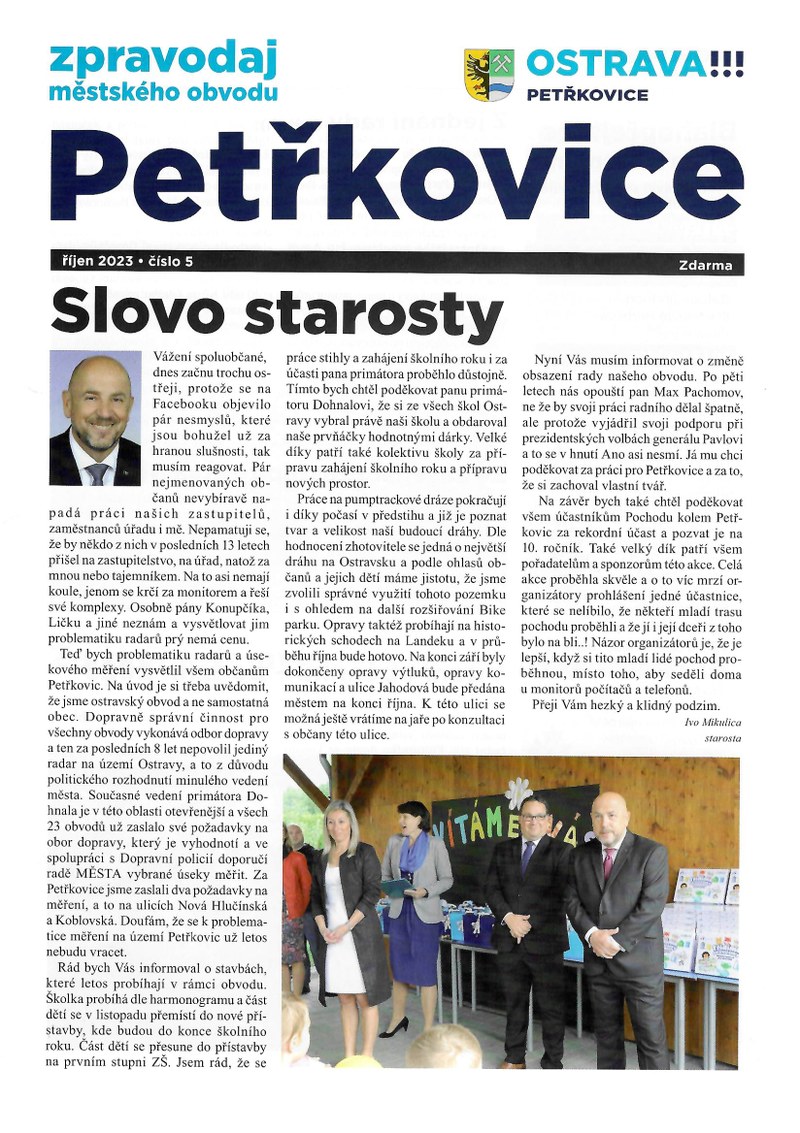 Petřkovický zpravodaj - říjen 2023