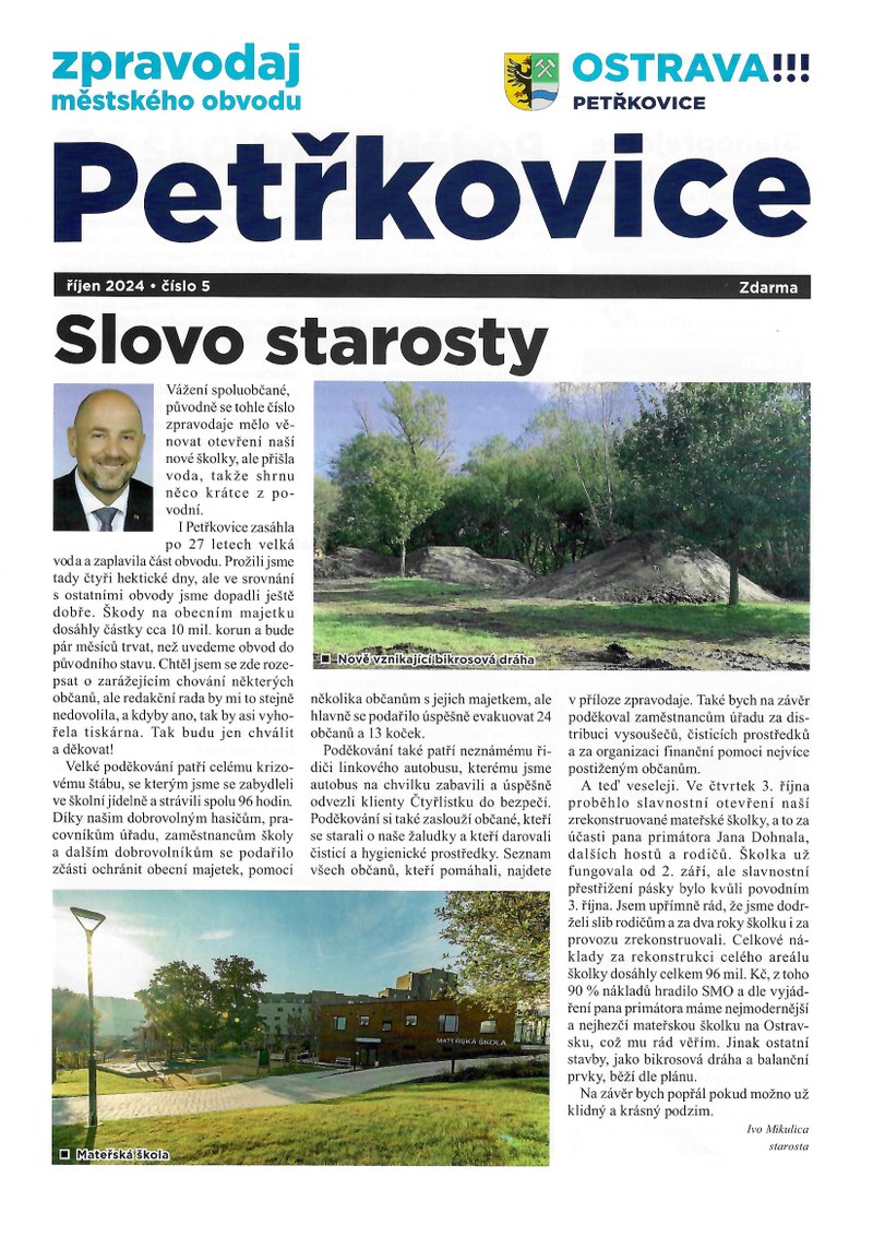 Petřkovický zpravodaj - říjen 2024
