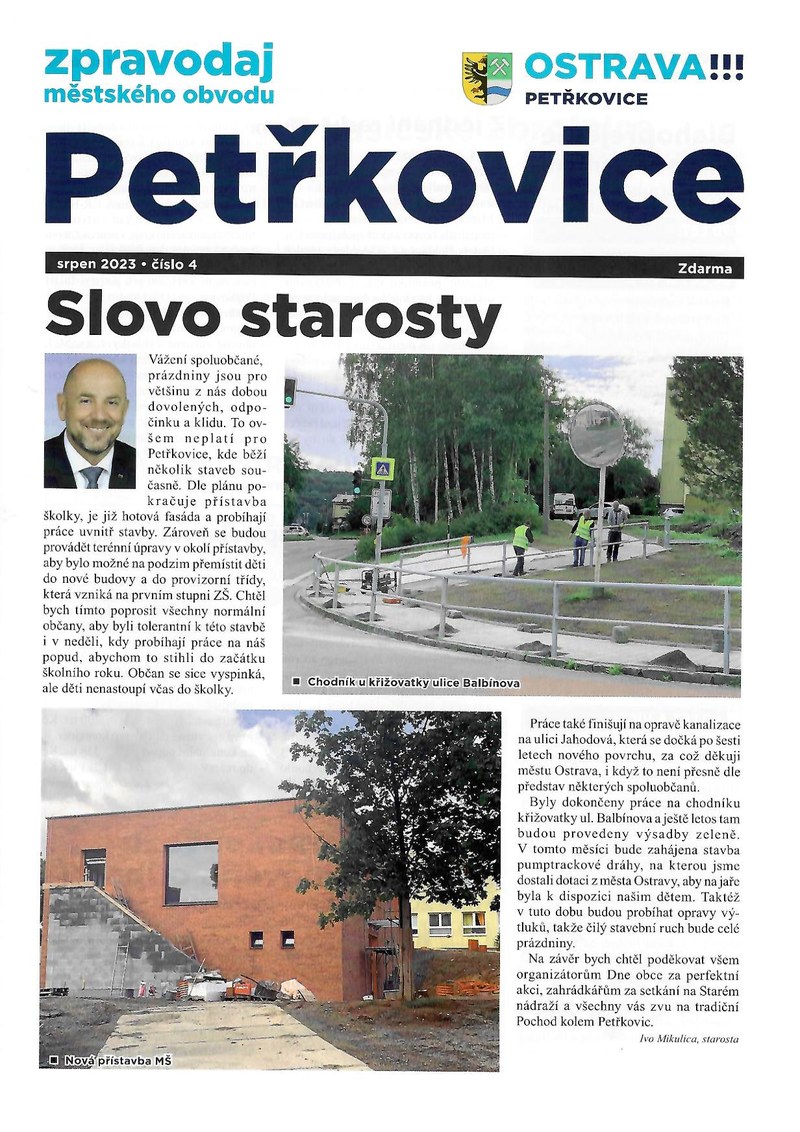 Petřkovický zpravodaj - Srpen 2023