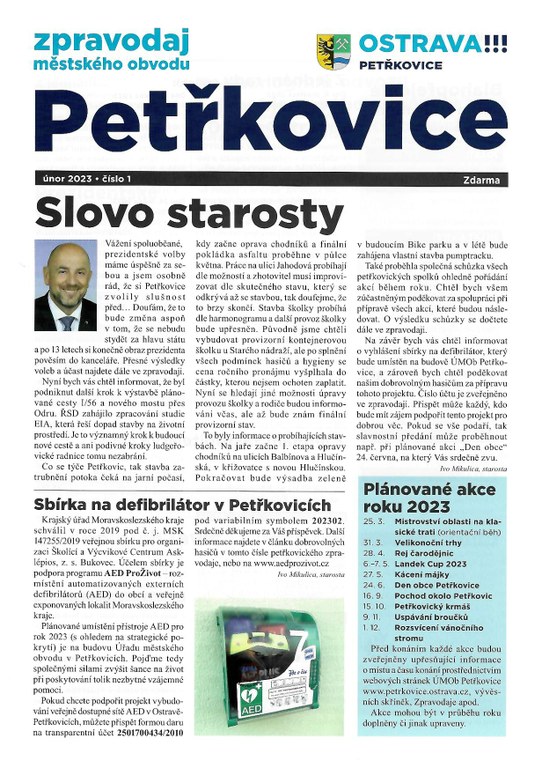 Petřkovický zpravodaj - únor 2023