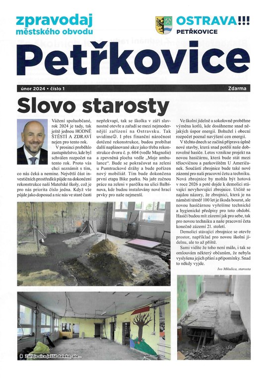 Petřkovický zpravodaj - únor 2024