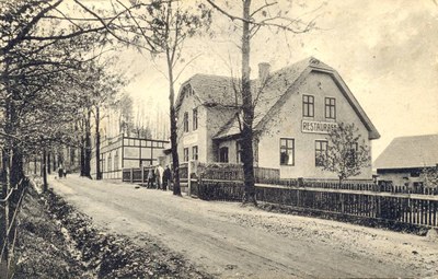 Restaurace U Sněhotů v r. 1923